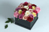 Flower box con rose extra miste